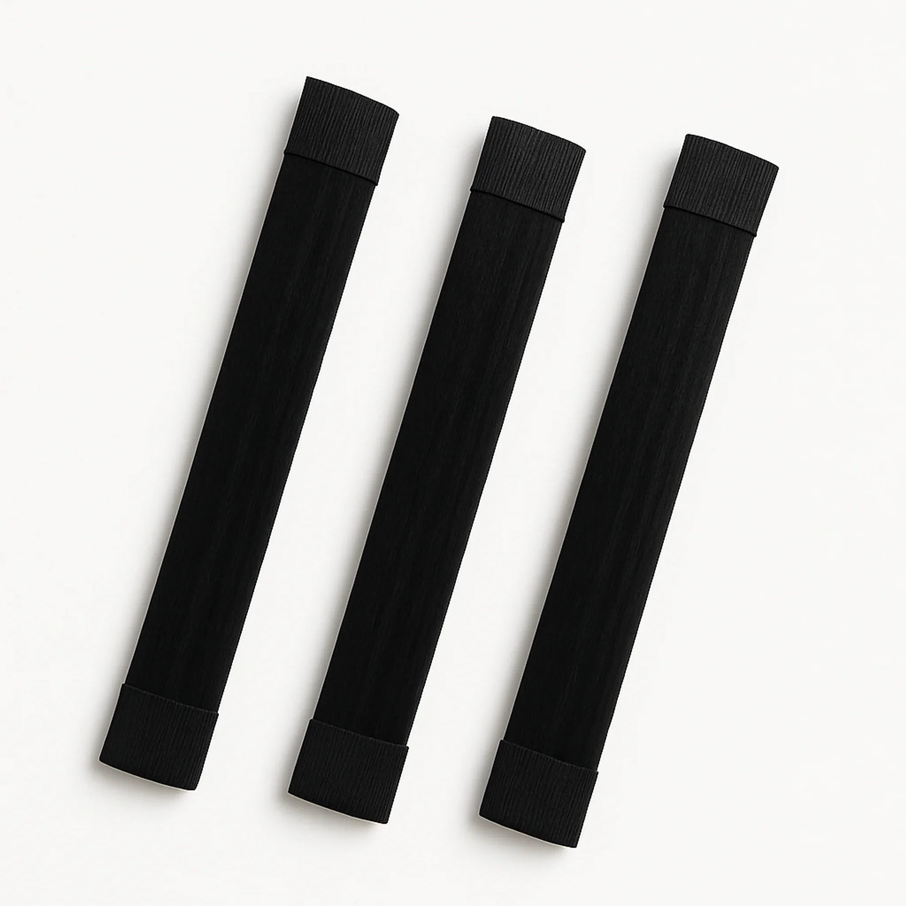 Happy Hair Roll zwart 3-pack – heatless curl haarroller schuine hoek