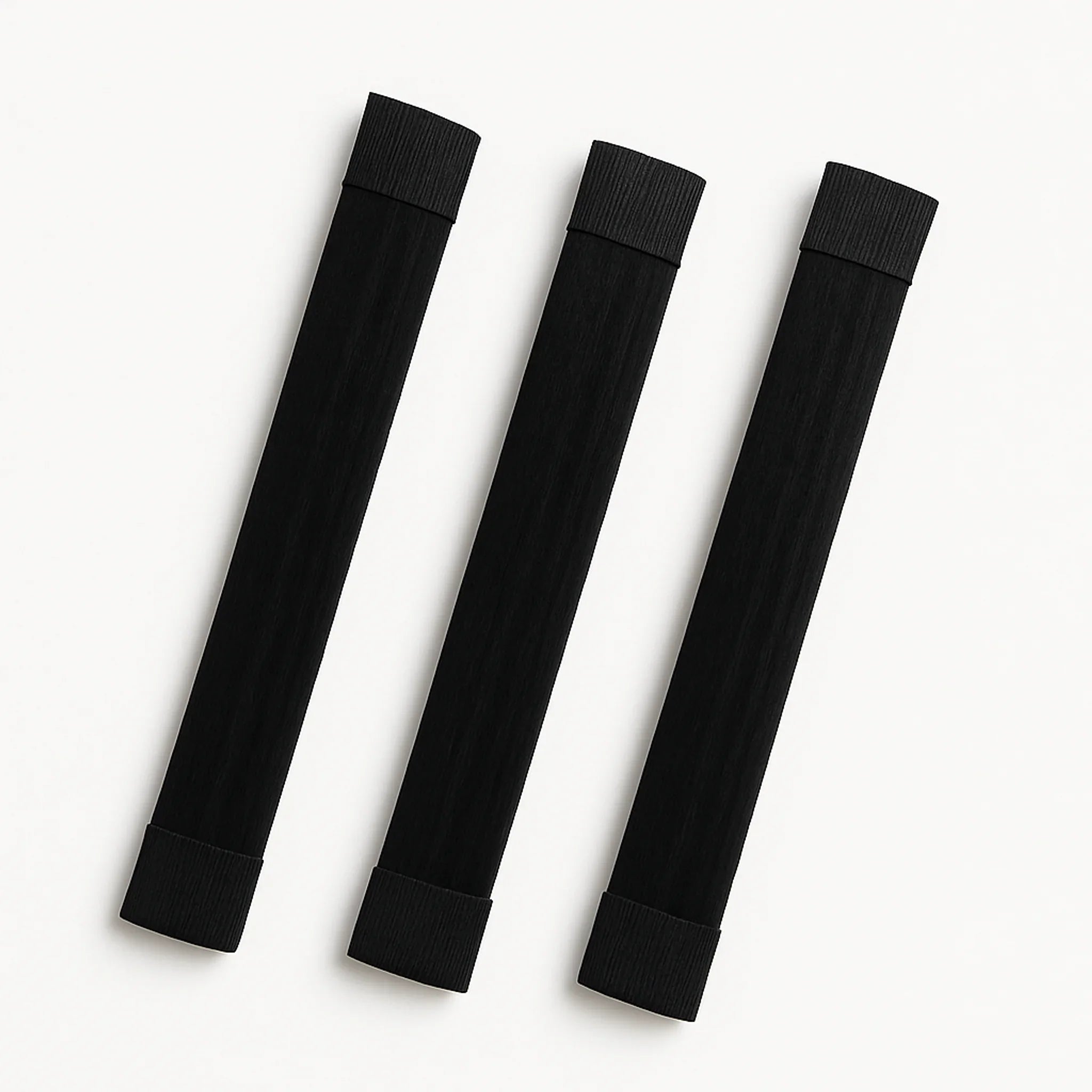 Happy Hair Roll zwart 3-pack – heatless curl haarroller schuine hoek